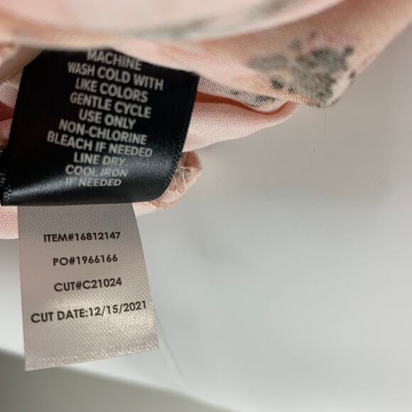 Torrid Womens Babydoll Tunic Size 3 3X Stretch Challis Dolman Sleeve Top Floral - Picture 9 of 9